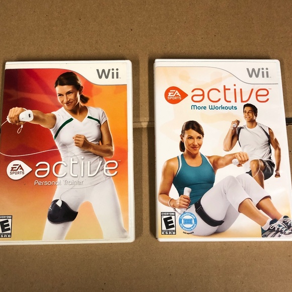 Wii EASports Active Personal Trainer & Active More Workouts, Exercise VideoGames - Picture 1 of 4